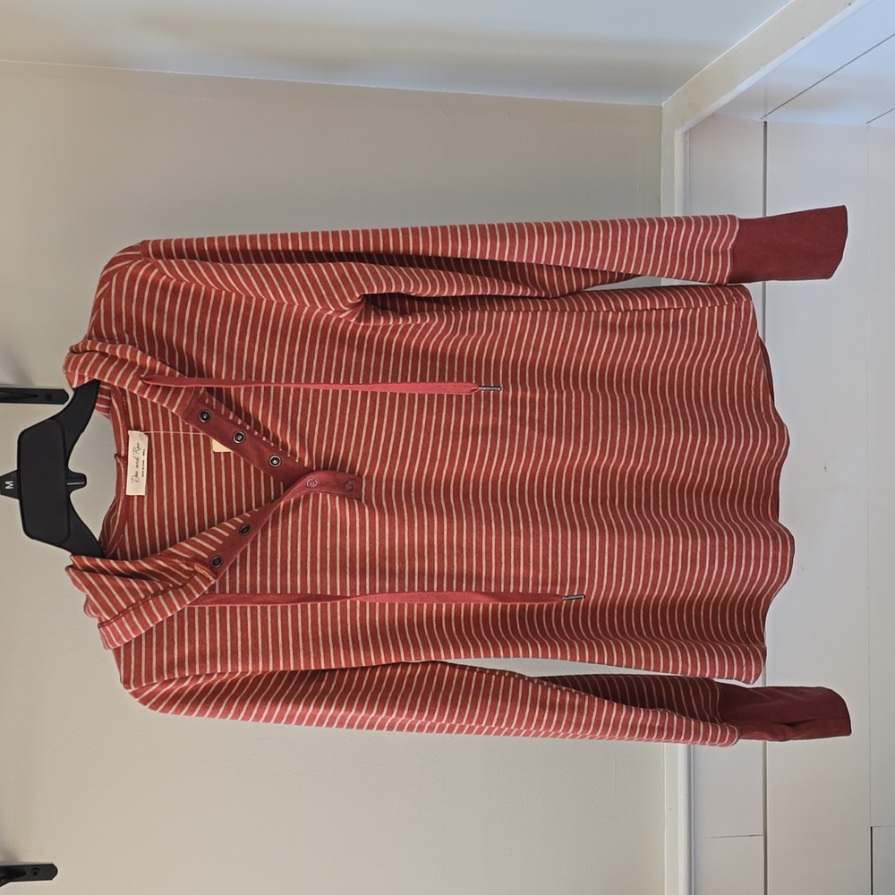 Doe & rae rust stripe top